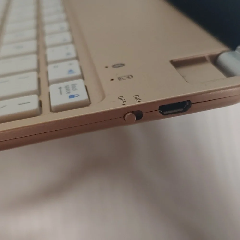 Rose gold Bluetooth keyboard